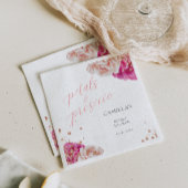 Bloemblaadjes en Prosecco Script Glitterende Bloem Servet