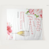 Bloemblaadjes en Prosecco | Vrijgezellenfeest acht Wandkleed (Voorkant (horizontaal))