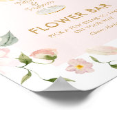 Bloemblaadjes en Prosecco Vrijgezellenfeest Bloeme Poster (Hoek)