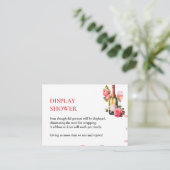 Bloemblaadjes en Prosecco Vrijgezellenfeest Displa Informatiekaartje (Staand voorkant)