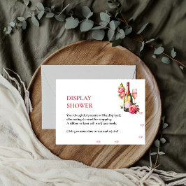 Bloemblaadjes en Prosecco Vrijgezellenfeest Displa Informatiekaartje