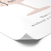 Bloemblaadjes en Prosecco Vrijgezellenfeest Favors Poster (Hoek)