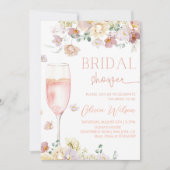 Bloemblaadjes en Prosecco Vrijgezellenfeest-Floral Kaart (Voorkant)