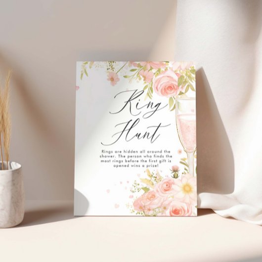 Bloemblaadjes en Prosecco Vrijgezellenfeest ringja Poster