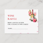 Bloemblaadjes en Prosecco Vrijgezellenfeest Wine R Informatiekaartje (Voorkant)