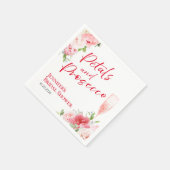 Bloemblaadjes en Prosecco | Wild Garden Vrijgezell Servet (Hoek)