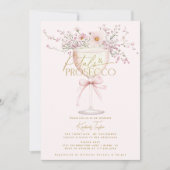 Bloemblaadjes en Prosecco Wildflowes Vrijgezellenf Kaart (Voorkant)