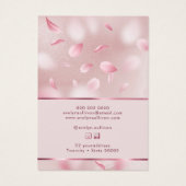 Bloemblaadjes faux folie ketting display kaart (Achterkant)