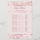 Bloemblaadjes faux folie prijslijst flyer (Voorkant)