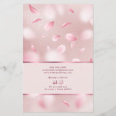 Bloemblaadjes faux folie prijslijst flyer