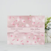 Bloemblaadjes faux folie service menubrochure (Staand voorkant)