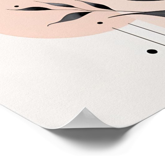 Bloemblaadjes in balans poster (Hoek)