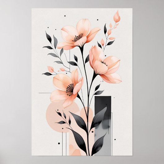 Bloemblaadjes in balans poster (Voorkant)