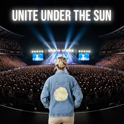 Bloemblaadjes in de waas denim jacket