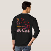 Bloemblaadjes in Roze Harmonie T-shirt (Achterkant volledig)