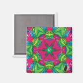 Bloemblaadjes Kaleidoscoop Magneet (Voorkant / Achterkant)