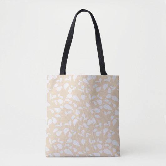 Bloemblaadjes | Koraal & Wit Tote Bag (Voorkant)