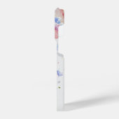 Bloemblaadjes met Naam iPhone Hoesje (Linkerkant)