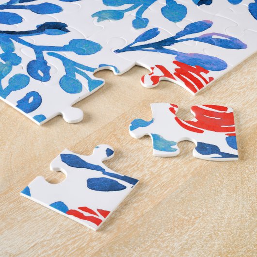 Bloemblaadjes: naadloze Natuur Legpuzzel (Zijkant)