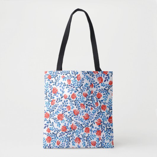 Bloemblaadjes: naadloze Natuur Tote Bag (Voorkant)