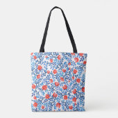 Bloemblaadjes: naadloze Natuur Tote Bag (Achterkant)