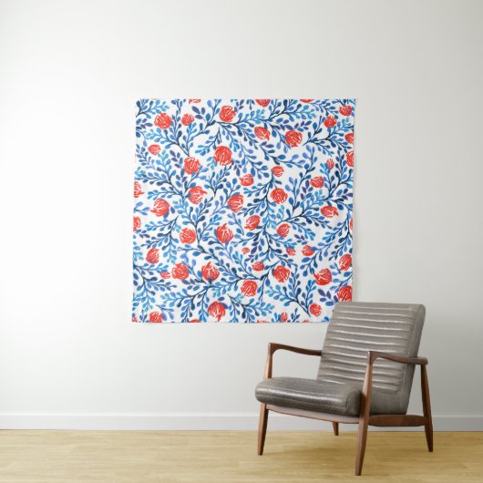 Bloemblaadjes: naadloze Natuur Wandkleed (In Situ (horizontaal))