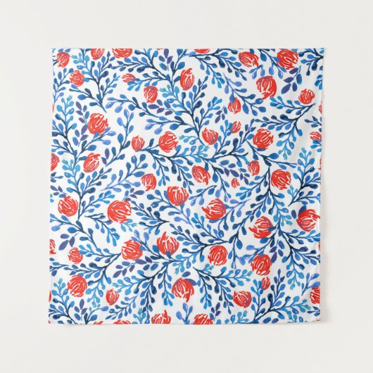 Bloemblaadjes: naadloze Natuur Wandkleed (Voorkant)