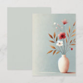 bloemblaadjes notitiekaarten (Voorkant / Achterkant)