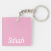  bloemblaadjes op strepen sleutelhanger (Achterkant)