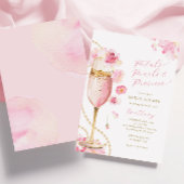 Bloemblaadjes, parels en prosecco bruidsdouche uit kaart