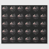 Bloemblaadjes Parels Prosecco Favorieten Bruidsmei Cadeaupapier (Vlak)