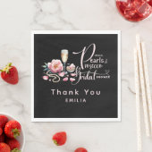 Bloemblaadjes Parels Prosecco Favorieten Bruidsmei Servet (Insitu)