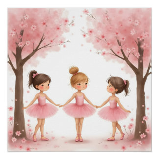 Bloemblaadjes Pirouettes Print Perfect Poster