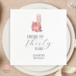 bloemblaadjes & Prosecco 30e verjaardag Bloemen Ro Servet