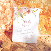 bloemblaadjes & Prosecco Bloemen Vrijgezellenfeest Bedankkaart