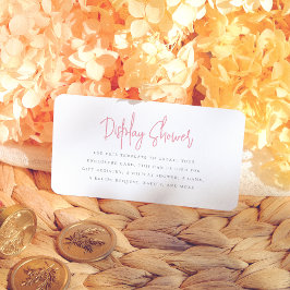 bloemblaadjes & Prosecco Bloemen Vrijgezellenfeest Informatiekaartje