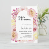 bloemblaadjes & Prosecco Floral Arch Spring Vrijge Kaart (Staand voorkant)