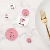 Bloemblaadjes & Prosecco Roze Roze Bloemige Bruilo Confetti (Groep)