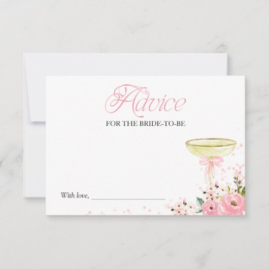 Bloemblaadjes & Prosecco Vrijgezellenfeest Advies  Kaart (Voorkant)