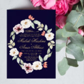 Bloemblaadjes Rand Blauw Islamitisch Moslim Bruilo Kaart