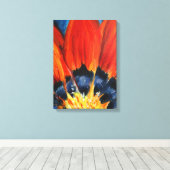 Bloemblaadjes Schilderen Wandkunst Canvas Afdruk (Insitu (Houten vloer))