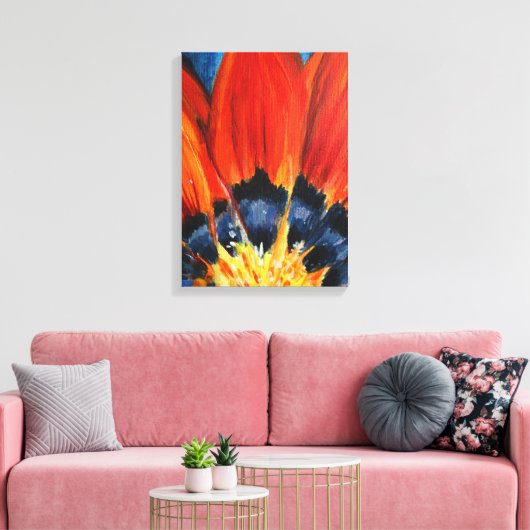 Bloemblaadjes Schilderen Wandkunst Canvas Afdruk (Insitu (Woonkamer))