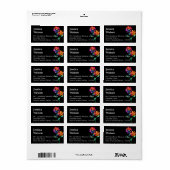 🌈Bloemblaadjes & Trots – Regenboog Bloem Adreslab Etiket (Full Sheet)