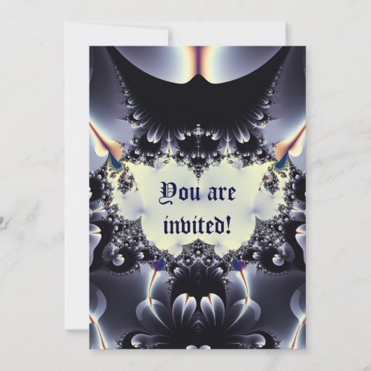 bloemblaadjes uitnodigen kaart (Voorkant)