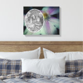 Bloemblaadjes van Clematis Maak Je Eigen Foto Canvas Afdruk (Insitu (Slaapkamer))