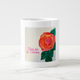 Bloemblaadjes Voor Mijn Valentijn Grote Koffiekop