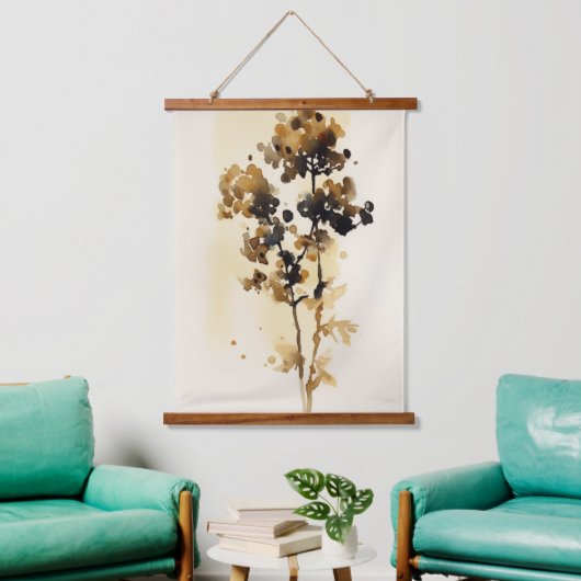 Bloemblaadjes Waterverf kunst Hangend Wandkleed (Woonkamer)