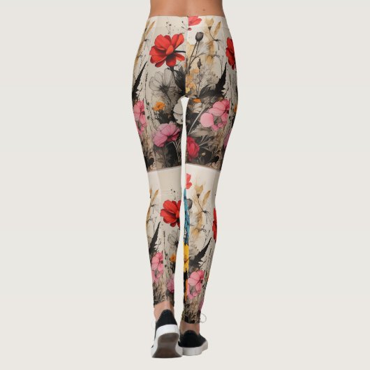 bloemblaadjesparade leggings (Achterkant)