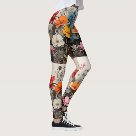 bloemblaadjesparade leggings (Rechts)