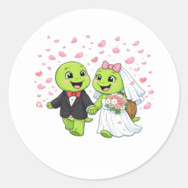 Bloemblaadjesregen Ronde Sticker